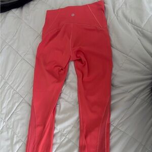 Lululemon Vibrant Coral Leggings